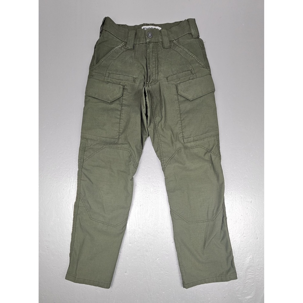 First Tactical V2 Cargo Pants Mens 28x29 Green Ripstop Knee Pad Pockets Workwear
